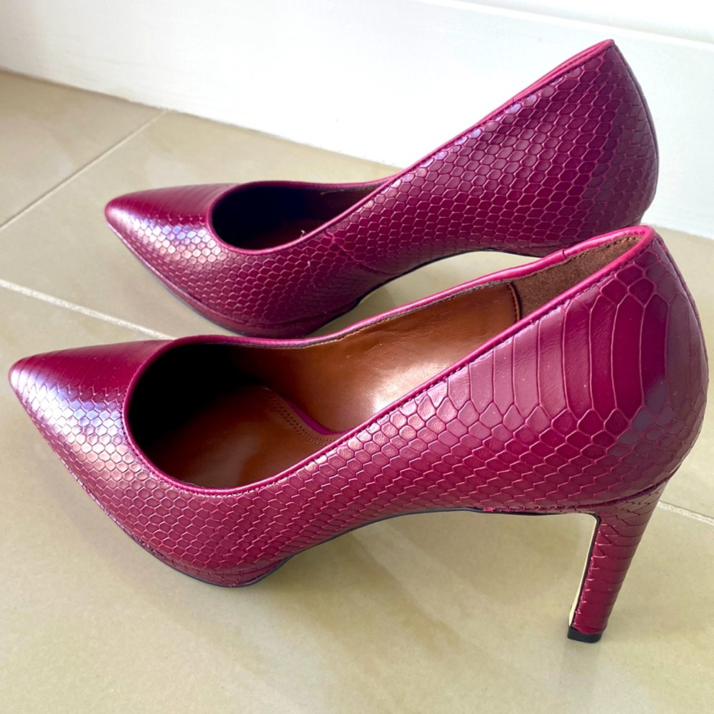 Cole Haan Idala Pump Red Snake Print